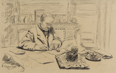 31768 Portret van J.H. Adriani, geboren 1874, secretaris van de Armenraad (1913-1939), echtgenoot van de kunstenares, ...